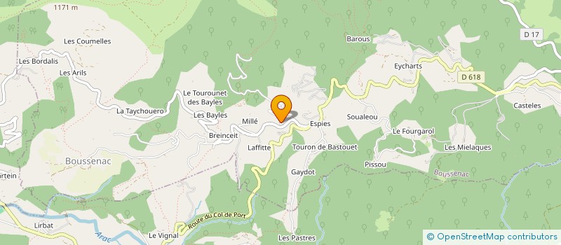 localisation de l'entreprise BYR32 à BOUSSENAC