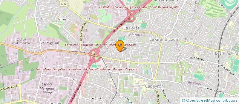 localisation de l'entreprise BYRDIE ASSISTANCE  MERIGNAC