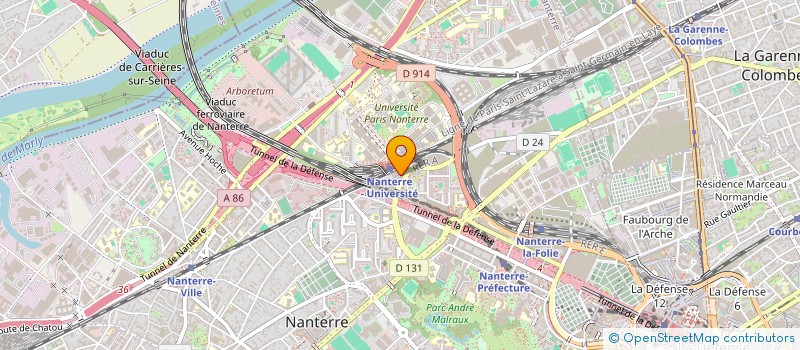 localisation de l'entreprise BYROMAX NANTERRE à NANTERRE