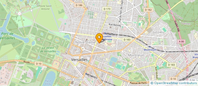localisation de l'entreprise BYS à VERSAILLES