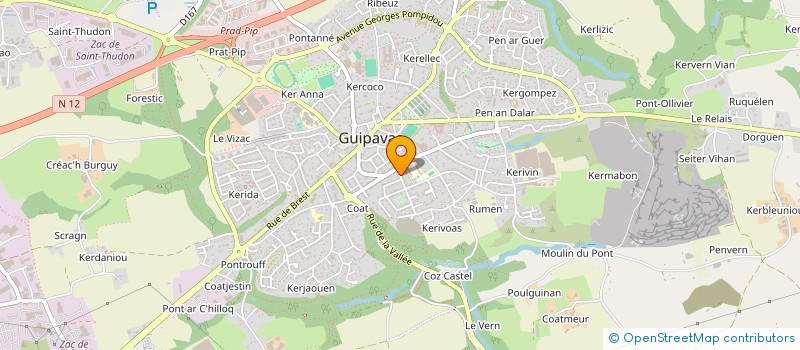 localisation de l'entreprise BYS  GUIPAVAS