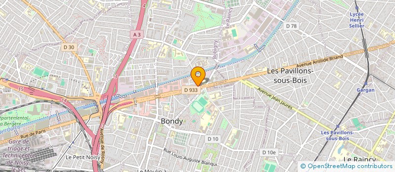 localisation de l'entreprise BYS  BONDY