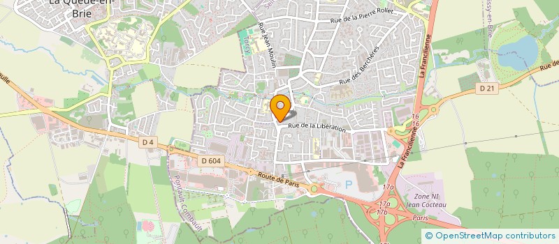 localisation de l'entreprise BYSENSE à PONTAULT COMBAULT