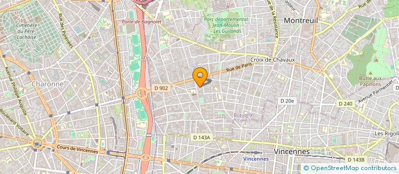 localisation de l'entreprise BYSIXE  MONTREUIL