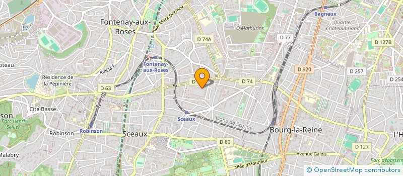 localisation de l'entreprise BYSUP & CIE à SCEAUX