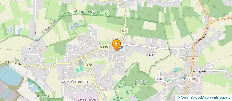 localisation de l'entreprise BYTEPRO WEB  ROOST-WARENDIN