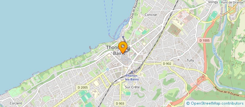 localisation de l'entreprise BYZANCE à THONON-LES-BAINS