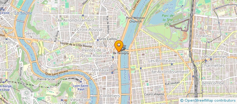 localisation de l'entreprise BYZANCE à LYON