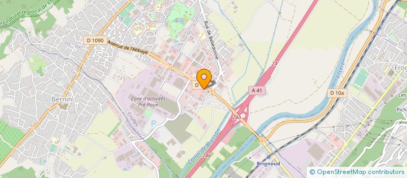 localisation de l'entreprise BZ  ALLEVARD