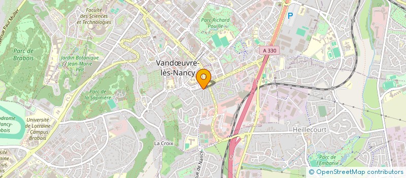 localisation de l'entreprise BZ BROS à VANDŒUVRE-LES-NANCY