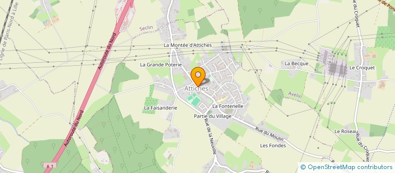 localisation de l'entreprise BZ FOOD COMPAGNY à ATTICHES
