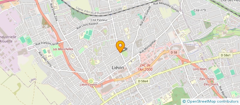 localisation de l'entreprise BZ LIEVIN à LIEVIN