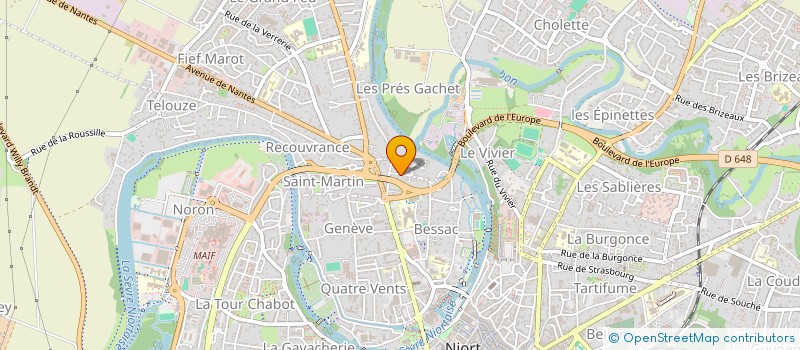 localisation de l'entreprise BZ SERVICES TRANS à NIORT