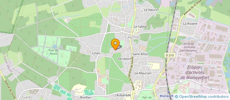 localisation de l'entreprise BZ SOFTWARE à BLANQUEFORT