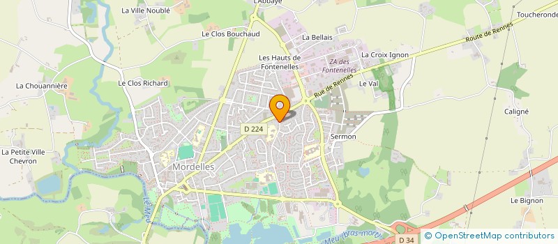 localisation de l'entreprise BZ-TI  MORDELLES