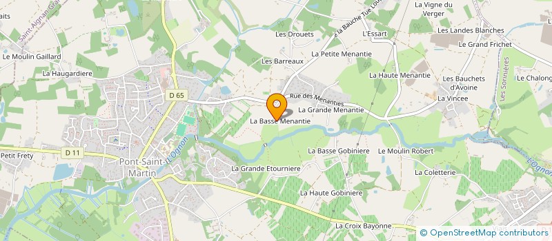 localisation de l'entreprise BZ4 MENANTIE  PONT-SAINT-MARTIN