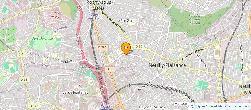 localisation de l'entreprise BZAR à ROSNY-SOUS-BOIS