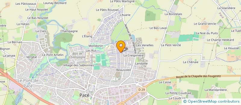 localisation de l'entreprise BZH 4J  PACE