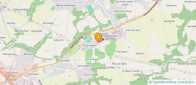 localisation de l'entreprise BZH BOX  ERGUE-GABERIC