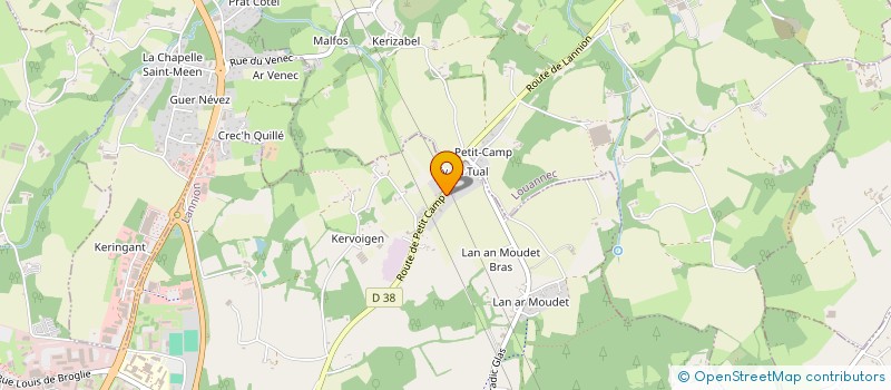 localisation de l'entreprise BZH LAVERIE à LANNION