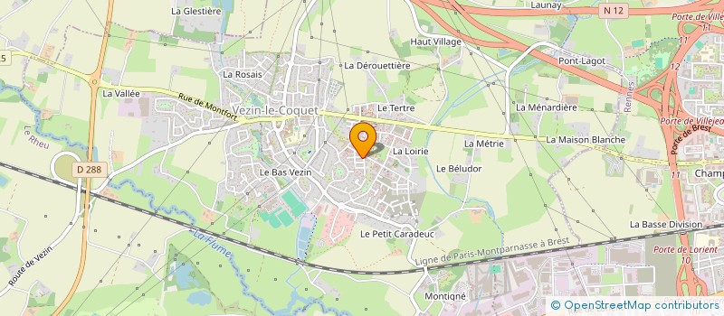 localisation de l'entreprise BZH MANDAT  VEZIN-LE-COQUET