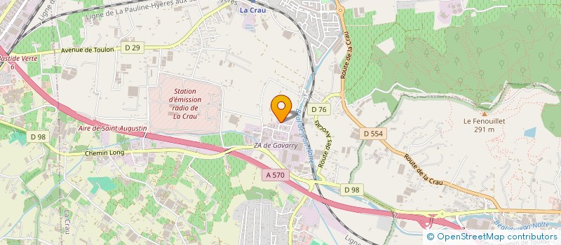 localisation de l'entreprise BZH MENUISERIE  LA CRAU