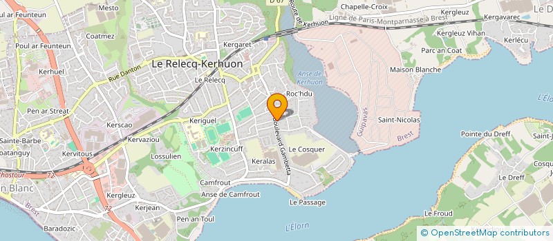 localisation de l'entreprise BZH PATRIMOINE  LE RELECQ-KERHUON