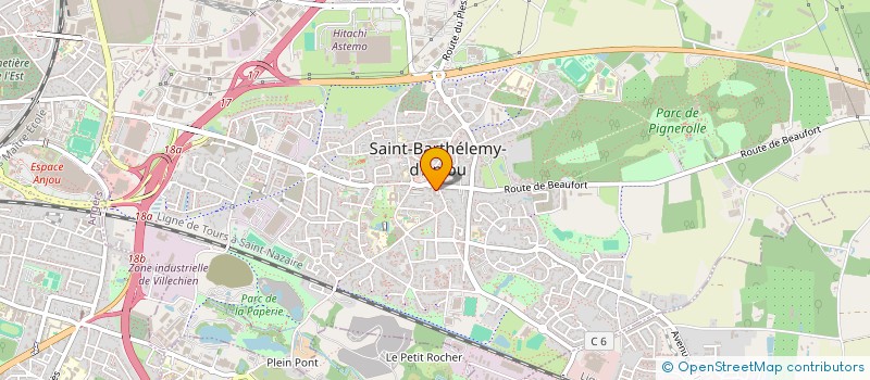 localisation de l'entreprise BZH RESTOREN à SAINT-BARTHELEMY-D'ANJOU