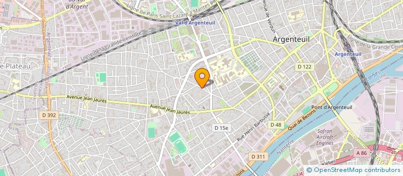 localisation de l'entreprise BZM GALAXY à ARGENTEUIL