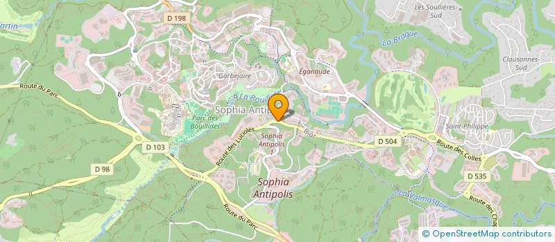 localisation de l'entreprise BZS  VALBONNE