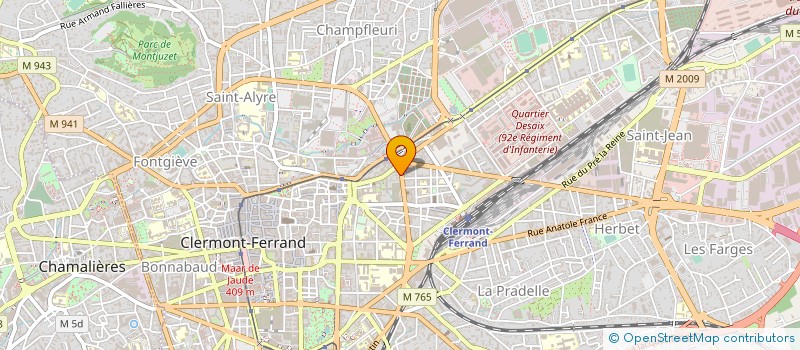 localisation de l'entreprise C.12 14 16 AV D ITALIE-EV  CLERMONT-FERRAND