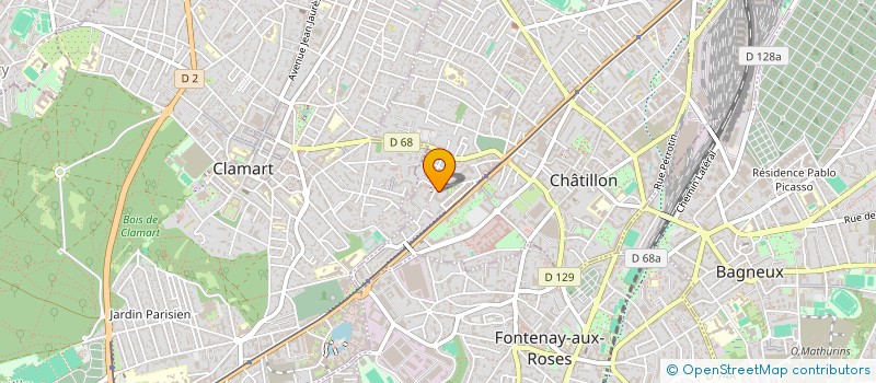 localisation de l'entreprise C 15 C  CHATILLON