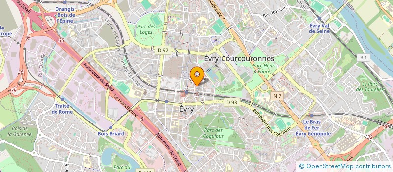 localisation de l'entreprise C-19 à EVRY-COURCOURONNES