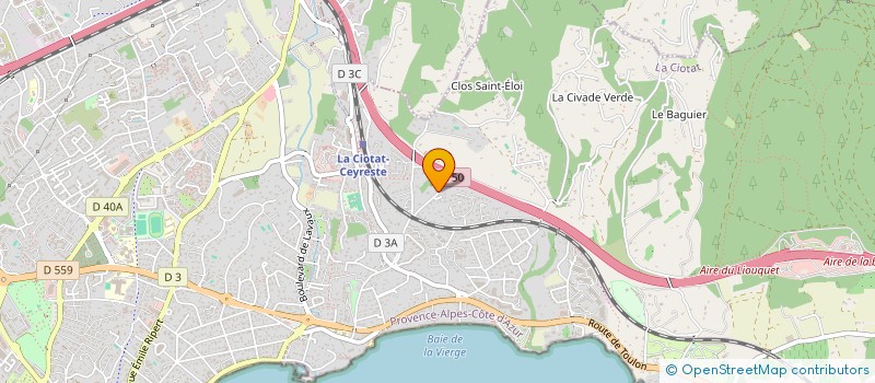 localisation de l'entreprise C 2 A  LA CIOTAT