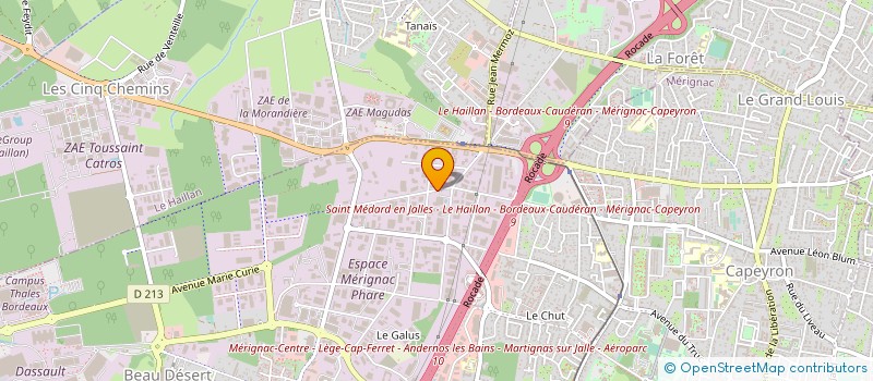 localisation de l'entreprise C 2 CLIM  MERIGNAC