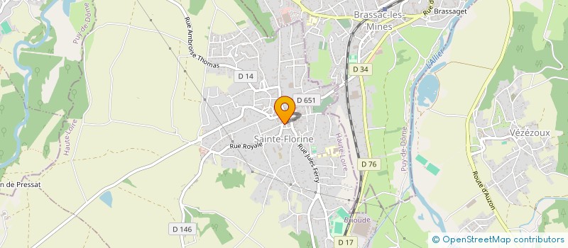 localisation de l'entreprise C 2 COM à SAINTE-FLORINE