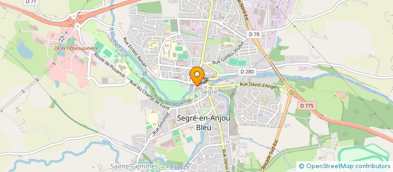 localisation de l'entreprise C 2 D à SEGRE-EN-ANJOU BLEU