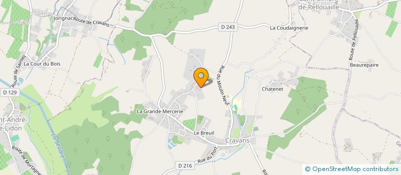 localisation de l'entreprise C 2 D  CRAVANS