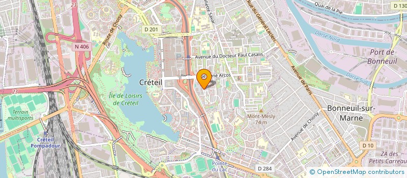 localisation de l'entreprise C 2 M à CRETEIL