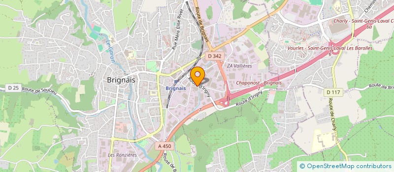 localisation de l'entreprise C 2 P à BRIGNAIS