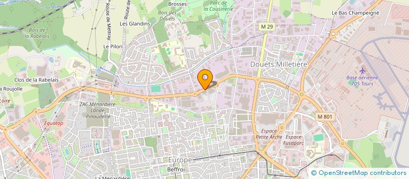 localisation de l'entreprise C 2 S à TOURS