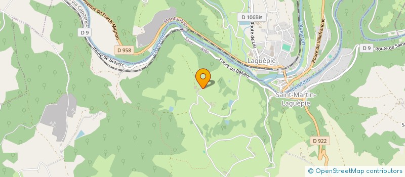 localisation de l'entreprise C'2JO  SAINT-MARTIN-LAGUEPIE