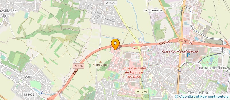 localisation de l'entreprise C 3 B à FONTAINE-LES-DIJON