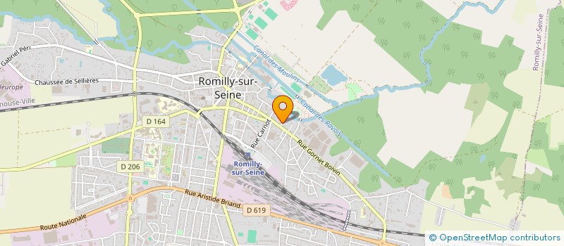 localisation de l'entreprise C 3 P A à ROMILLY-SUR-SEINE
