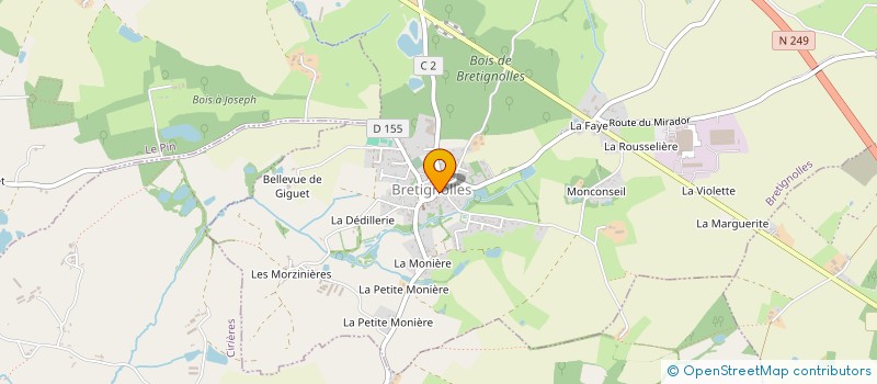 localisation de l'entreprise C 35 PROD  BRETIGNOLLES