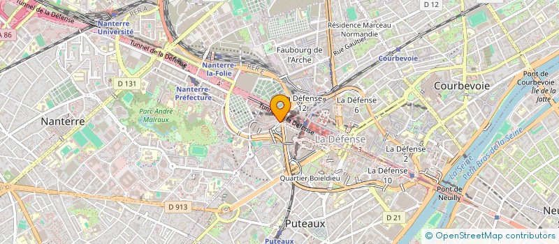 localisation de l'entreprise C A à PUTEAUX