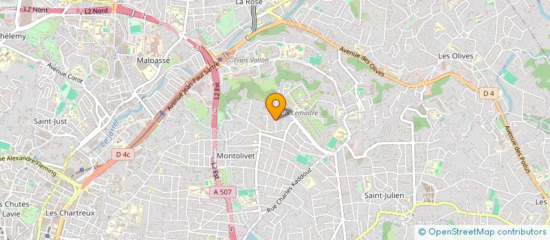localisation de l'entreprise C.A. à MARSEILLE