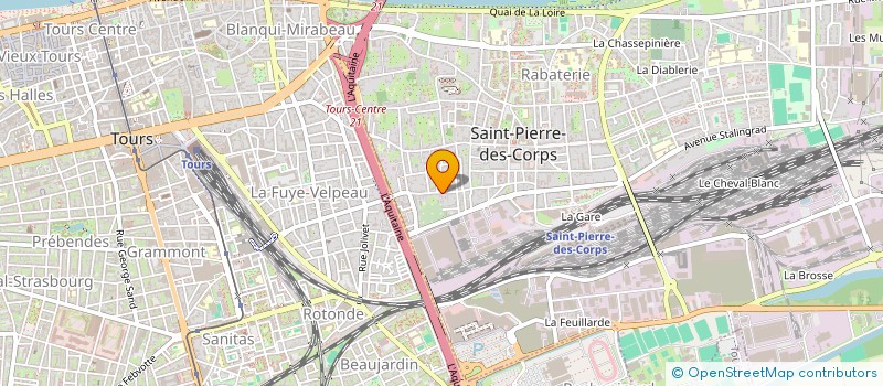 localisation de l'entreprise C.A  SAINT-PIERRE-DES-CORPS