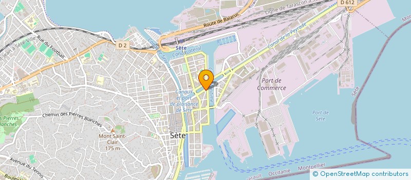 localisation de l'entreprise C.A à SETE