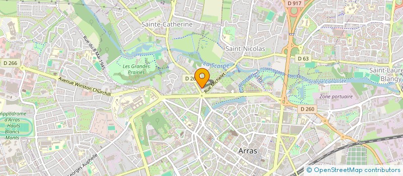 localisation de l'entreprise C.A.A à ARRAS